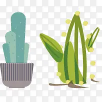 手绘仙人草盆栽-空若网 手绘仙人草盆栽-空若网