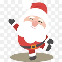 扁平化微笑的圣诞老人-空若网 扁平化微笑的圣诞老人-空若网