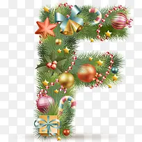 圣诞节创意字母艺术字-空若网 圣诞节创意字母艺术字-空若网