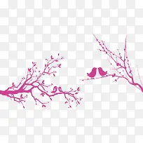 复古红梅树枝-空若网 复古红梅树枝-空若网