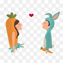 胡萝卜和兔子-空若网 胡萝卜和兔子-空若网