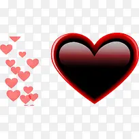 矢量粉色爱心-空若网 矢量粉色爱心-空若网