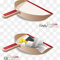 垃圾桶和垃圾铲矢量素材,-空若网 垃圾桶和垃圾铲矢量素材,-空若网