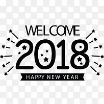 2018元旦矢量标题-空若网 2018元旦矢量标题-空若网