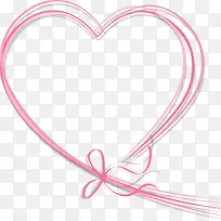 情人节粉色爱心线条-空若网 情人节粉色爱心线条-空若网