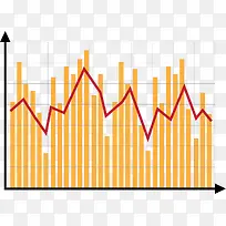 柱状折现ppt数据图-空若网 柱状折现ppt数据图-空若网