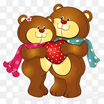 可爱爱心情侣熊-空若网 可爱爱心情侣熊-空若网