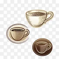 手绘咖啡杯-空若网 手绘咖啡杯-空若网