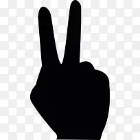 两个手指图标-空若网 两个手指图标-空若网