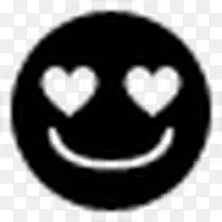 笑脸在爱简单的黑色iphonemini图标-空若网 笑脸在爱简单的黑色iphonemini图标-空若网