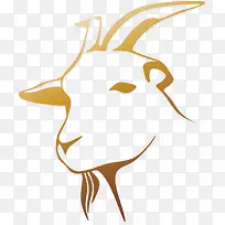 山羊黄色插画素材库-空若网 山羊黄色插画素材库-空若网