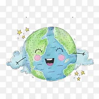 手绘地球免抠图下载-空若网 手绘地球免抠图下载-空若网