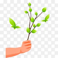 手握树枝-空若网 手握树枝-空若网