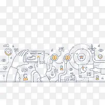 手绘商务装饰-空若网 手绘商务装饰-空若网