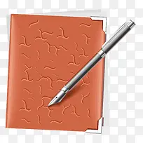 卡通橙色的笔记本-空若网 卡通橙色的笔记本-空若网