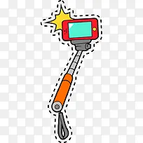 手绘照相的手机-空若网 手绘照相的手机-空若网