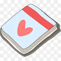 矢量心形笔记本-空若网 矢量心形笔记本-空若网