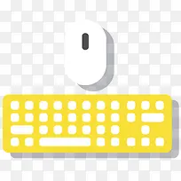 矢量扁平化键盘鼠标-空若网 矢量扁平化键盘鼠标-空若网
