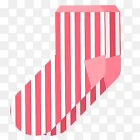 粉色竖向条纹可爱袜子-空若网 粉色竖向条纹可爱袜子-空若网