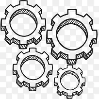 卡通手绘齿轮-空若网 卡通手绘齿轮-空若网