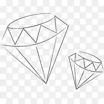 手绘矢量钻石线条图-空若网 手绘矢量钻石线条图-空若网