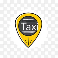 黄色位置符号出租车标签-空若网 黄色位置符号出租车标签-空若网