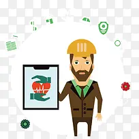 矢量劳动意外保险-空若网 矢量劳动意外保险-空若网