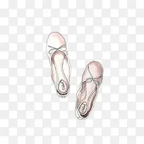 色彩手绘芭蕾舞鞋-空若网 色彩手绘芭蕾舞鞋-空若网