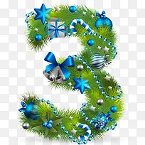 圣诞节数字艺术字-空若网 圣诞节数字艺术字-空若网