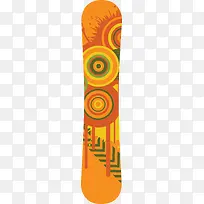橙色涂鸦滑板-空若网 橙色涂鸦滑板-空若网