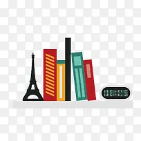 矢量横板书架-空若网 矢量横板书架-空若网