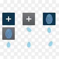 蓝色指纹手机系统按钮-空若网 蓝色指纹手机系统按钮-空若网