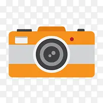 橙色相机素材-空若网 橙色相机素材-空若网