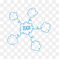 矢量扁平蓝色关联图PNG图片-空若网 矢量扁平蓝色关联图PNG图片-空若网