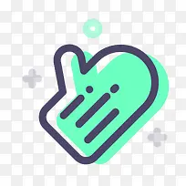 矢量卡通手绘简笔手套-空若网 矢量卡通手绘简笔手套-空若网