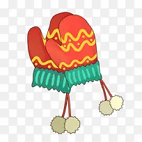 卡通手绘儿童保暖手套-空若网 卡通手绘儿童保暖手套-空若网