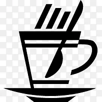 手绘勺子与咖啡杯-空若网 手绘勺子与咖啡杯-空若网