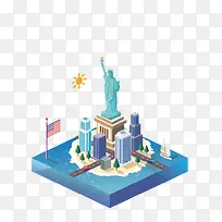 美国港口自由女神-空若网 美国港口自由女神-空若网