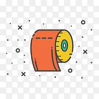 扁平化卷纸PNG下载-空若网 扁平化卷纸PNG下载-空若网