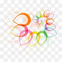 彩色线条花纹-空若网 彩色线条花纹-空若网