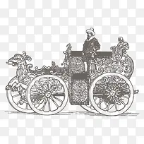 线稿老爷车-空若网 线稿老爷车-空若网