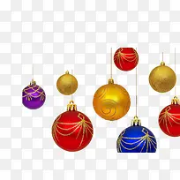 圣诞多彩圆球-空若网 圣诞多彩圆球-空若网