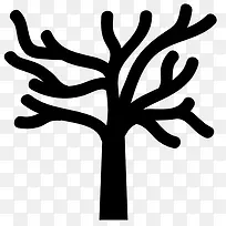 叶子掉光的树图标-空若网 叶子掉光的树图标-空若网