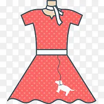 波点密集矢量印花裙子-空若网 波点密集矢量印花裙子-空若网