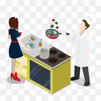 矢量厨房炒菜-空若网 矢量厨房炒菜-空若网