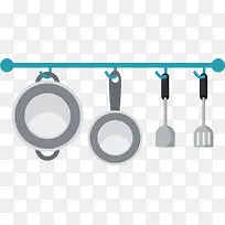 厨房炒菜矢量工具-空若网 厨房炒菜矢量工具-空若网