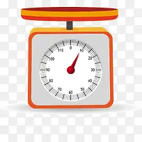 一个矢量橙色电子称-空若网 一个矢量橙色电子称-空若网