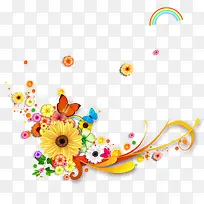 彩色花插图-空若网 彩色花插图-空若网