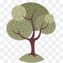 扁平化树PNG下载-空若网 扁平化树PNG下载-空若网