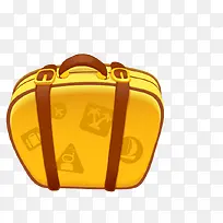 橙色卡通度假箱子-空若网 橙色卡通度假箱子-空若网